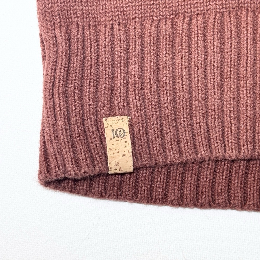 Tentree‎ Men's Crew Neck Sweater M Highline Organic Cotton Knit Jumper Brown - Picture 3 of 8